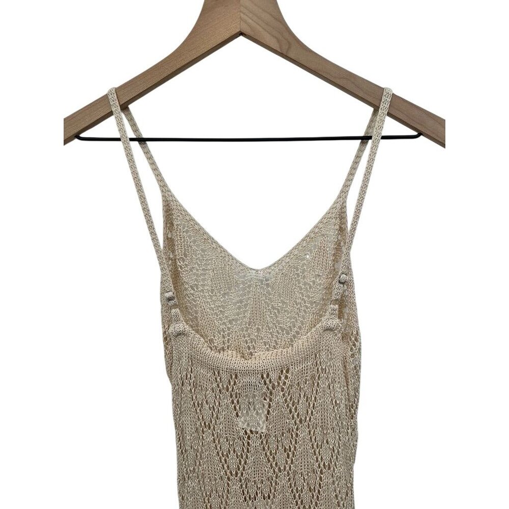 Ardon Maxi Dress Cream Crochet Tiger Mist Size M - Picture 4 of 8